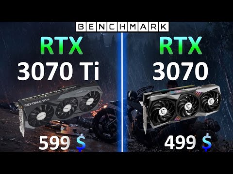 Geforce RTX 3070 Ti vs RTX 3070 Test in 8 Games // 1080p, 1440p, 2160p