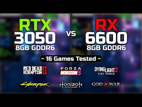 RX 6600 vs RTX 3050 | 16 Games Tested