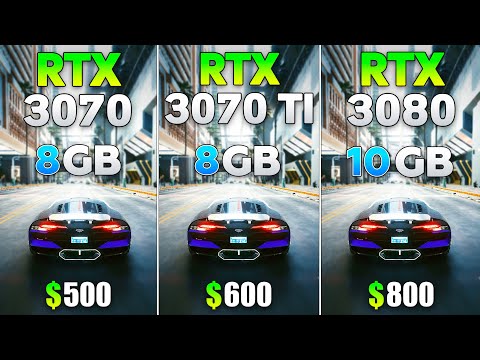 RTX 3070 Ti vs RTX 3070 vs RTX 3080 - Test in 8 Games