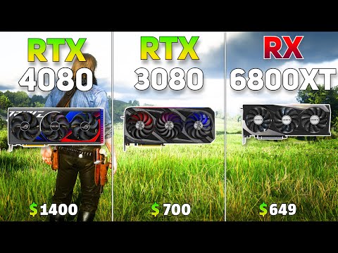 RTX 4080 vs RTX 3080 vs RX 6800XT | Test in 14 Games at 4K | Raw Performance |