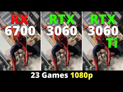 RX 6700 vs RTX 3060 vs RTX 3060 Ti - 23 Games 1080p