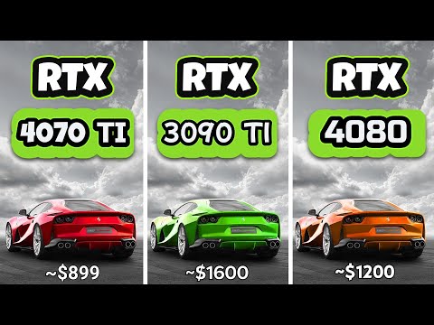 RTX 4070 Ti vs RTX 4080 vs RTX 3090 Ti - BENCHMARK, REVIEW, GAMEPLAY