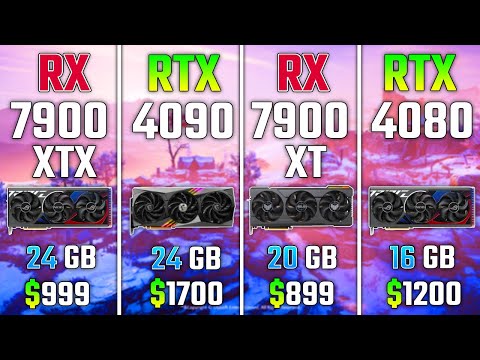 RX 7900 XTX vs RTX 4090 vs RX 7900 XT vs RTX 4080 | Test in 7 Games