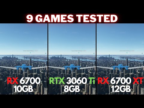 RX 6700 10gb vs. RTX 3060 Ti vs. RX 6700 XT | 9 Games Tested @ 1440p