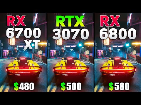 RX 6700 XT vs RTX 3070 vs RX 6800 - Test in 8 Games