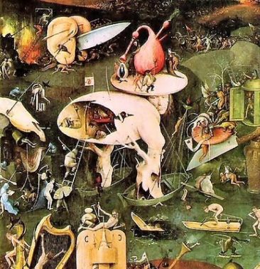 La vision de l'enfer de Bosch