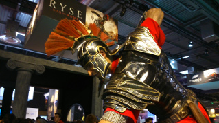 Paris Games Week 2013 : statue Ryse Son of Rome