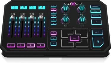 La célèbre table de mixage GoXLR de TC-Helicon taillée pour le streaming.